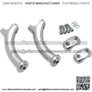Chrome 5 1/2" Deuce Handlebar Risers Harley Softail 00-07 FXSTD (For: Harley-Davidson)