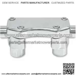 Drag Chrome 1 1/2 Straight Risers Handlebar Top Clamp Kit Harley Softail Dyna XL (For: Harley-Davidson)