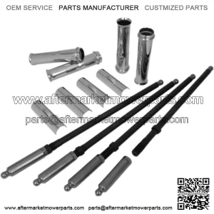 Feuling Quick Install Pushrods Chrome Tubes Kit 99-17 Twin Cam Harley (For: Harley-Davidson)