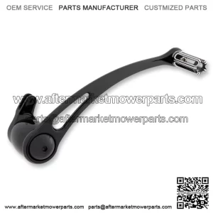 10 Gauge Brake Arm Black Aluminum +1" Peg Harley Touring Softail 00+ (For: Harley-Davidson)