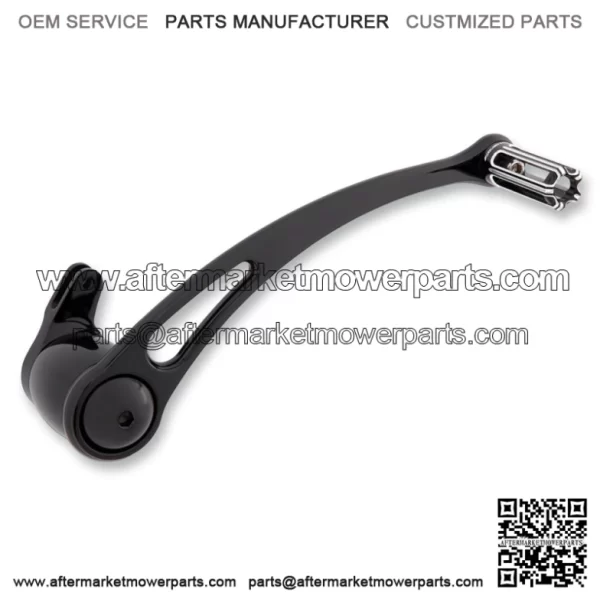 10 Gauge Brake Arm Black Aluminum +1" Peg Harley Touring Softail 00+ (For: Harley-Davidson)