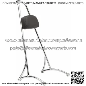 Chrome Tall 20" Tall Sissy Bar Backrest One-Piece Harley Dyna 2006-2017 (For: Harley-Davidson)