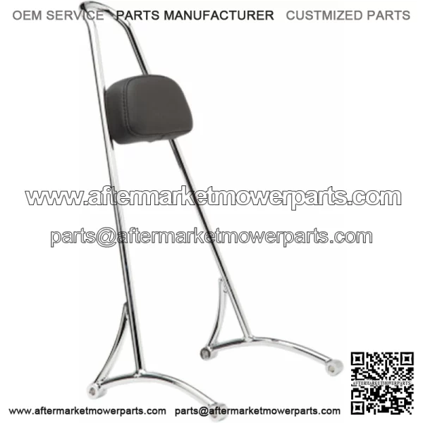 Chrome Tall 20" Tall Sissy Bar Backrest One-Piece Harley Dyna 2006-2017 (For: Harley-Davidson)