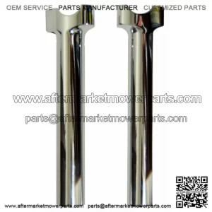 Chrome Wild One 1 Chubby Straight Risers 9.5" Harley Club Style Dyna XL Softail (For: Harley-Davidson)