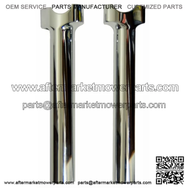 Chrome Wild One 1 Chubby Straight Risers 9.5" Harley Club Style Dyna XL Softail (For: Harley-Davidson)
