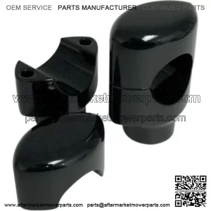 Black 6" Big Buffalo 1 1/2" Handlebar Riser Top Clamp Kit Harley Softail Touring (For: Harley-Davidson)