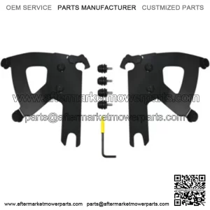 Memphis Shades Black Road Warrior Trigger-Lock Mount Kit Harley Road King FLHR (For: Harley-Davidson)