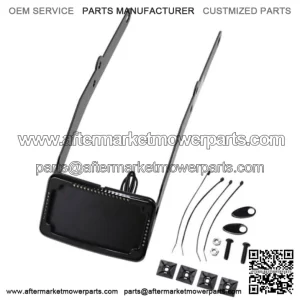 Cycle Vision Black Curved License Plate Frame Slick LED Harley 12+ Softail Slim (For: Harley-Davidson)