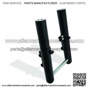 Hot Legs Black Smooth Dual Disc Lower Slider Set 00-07 Harley Touring (For: Harley-Davidson)