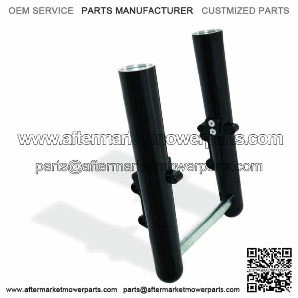Hot Legs Black Smooth Dual Disc Lower Slider Set 00-07 Harley Touring (For: Harley-Davidson)