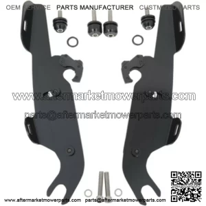 Memphis Shades Fairing Black Trigger-Lock Mount Kit Harley Softail OEM Lightbar (For: Harley-Davidson)