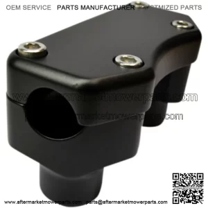 Flat Black 1 1/2" Straight Risers Handlebar Top Clamp Kit Harley Softail Dyna XL (For: Harley-Davidson)