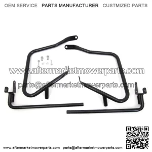 Black Rear Engine Bar Set Saddle Bag Guard Left Right Harley Touring '14+ (For: Harley-Davidson)