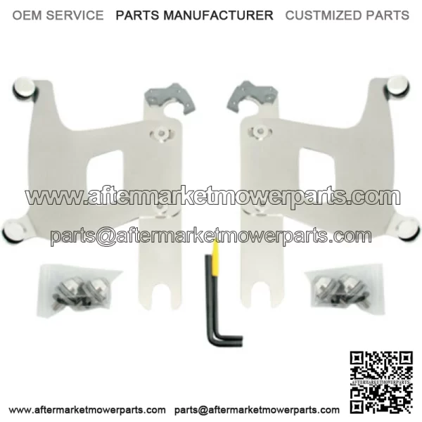 Memphis Shades Polished Bullet Fairing Trigger-Lock Mounts Harley Softail 86-17 (For: Harley-Davidson)