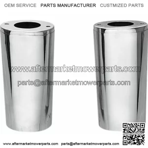 Drag Smooth Chrome Fork Tube Slider Covers Cowbells Harley Touring Softail 49-17 (For: Harley-Davidson)