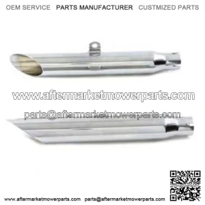 Chrome Slip-On Slash Cut Exhaust Mufflers Baffle Pipes 80-03 Harley Sportster XL (For: Harley-Davidson)