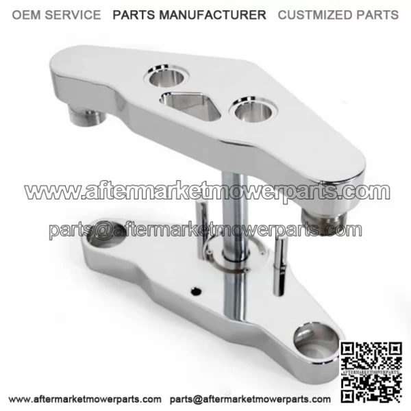 Ultima Smooth Blind Chrome Billet Triple Trees Harley Softail FXST 41MM 5 Degree (For: Harley-Davidson)