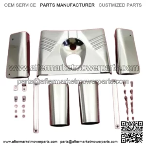 7-Piece Fork Tins Chrome Front End Triple Tree Cover Kit Slider Covers Hardware (For: Harley-Davidson)
