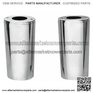 2 2 Over Chrome Fork Tube Slider Covers Cowbells Harley Touring Softail 49-17 (For: Harley-Davidson)
