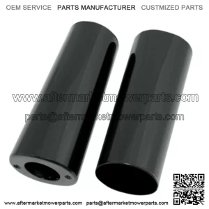 2 2 Over Black Fork Tube Slider Covers Cowbells Harley Touring Softail 80-17 (For: Harley-Davidson)