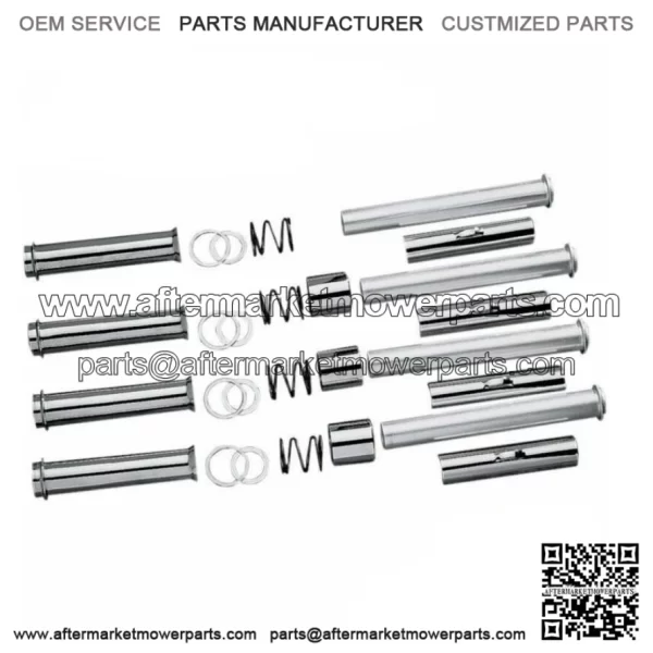 Chrome Pushrod Tubes Covers Harley Late 1979-1984 Shovelhead (For: Harley-Davidson)