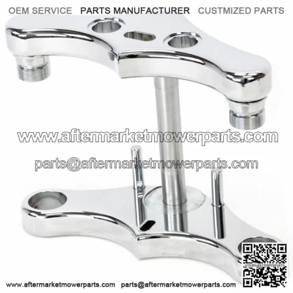 Ultima Zero Rake Chrome Billet Triple Trees Hidden Stem Harley Softail FXST 41MM (For: Harley-Davidson)