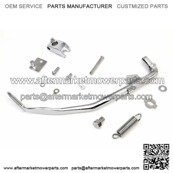 Chrome Jiffy Kickstand Leg Spring Hardware Kit Harley Dyna Wide Super Glide FXD (For: Harley-Davidson)