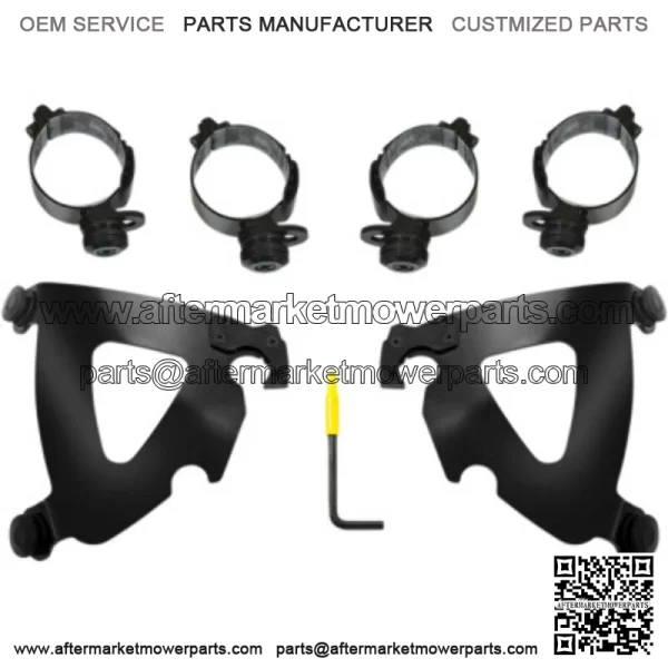 Memphis Shades Black Road Warrior Trigger-Lock Mount Kit Harley 18+ FLSB FXLRS (For: Harley-Davidson)