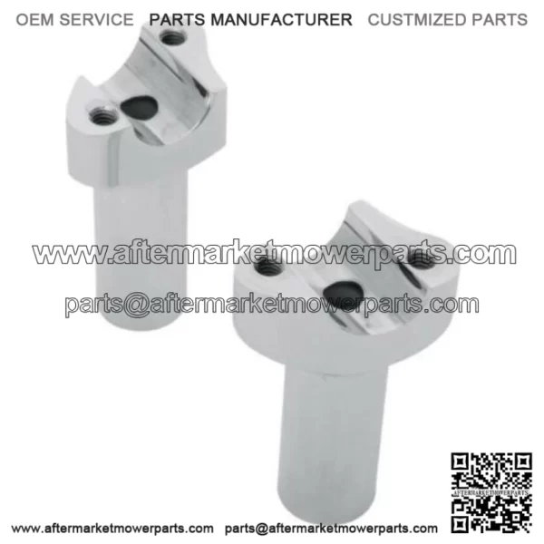 Straight Chrome 3 1/2" Handlebar Risers Harley Softail Dyna XL (For: Harley-Davidson)
