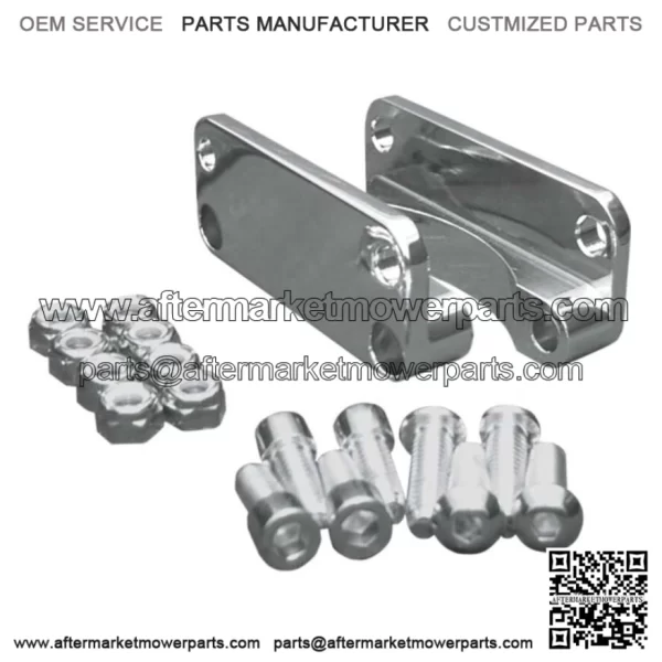 Covingtons Chrome Fender Riser Adapter Harley Touring Bagger 1980-2013 21" Wheel (For: Harley-Davidson)