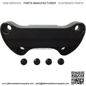 Black Smooth 1" Handlebar Riser Top Clamps Harley Softail Dyna (For: Harley-Davidson)