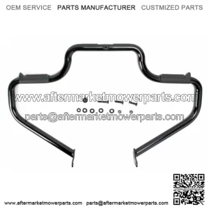Black Lindby Multibar Engine Guard Highway Bar w/ Pegs Crash Bar Harley Softail (For: Harley-Davidson)