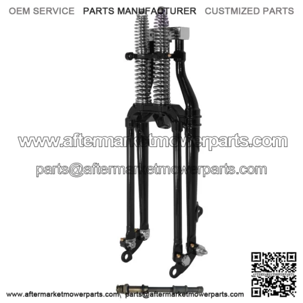 20" Inline Black Replica Springer Front Fork Assembly Harley Knucklehead Pan BT (For: Harley-Davidson)