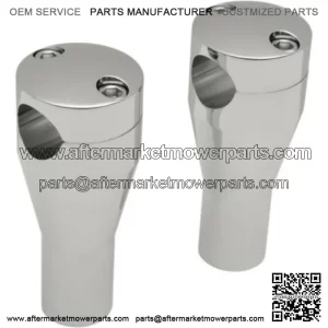 Chrome 4" Socket Head Handlebar Risers Harley Softail Touring (For: Harley-Davidson)