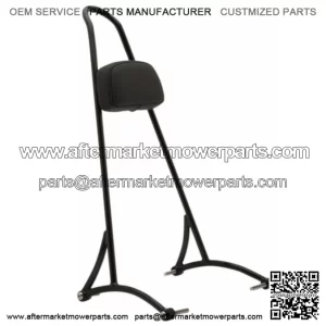 Black Tall 20" Tall Sissy Bar Backrest Pad One-Piece Harley Dyna 2006-2017 (For: Harley-Davidson)