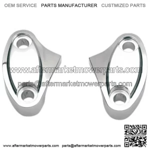 Chrome Handlebar Riser 2 Piece Top Clamps Harley Softail Dyna (For: Harley-Davidson)