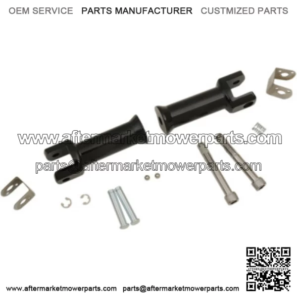 Black Passenger Footpeg Pegs Mount Kit Harley Softail 18+ FL FX (For: Harley-Davidson)