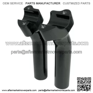 Gloss Black 5 1/2 Buffalo Bars Handlebars Pullback Risers Harley Softail Dyna XL (For: Harley-Davidson)