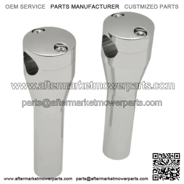 Chrome 6" Socket Head Handlebar Risers Harley Softail Touring (For: Harley-Davidson)