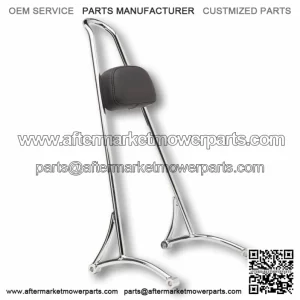 Chrome Tall Sissy Bar Pad Backrest Harley Sportster XL 1994-2003 883 1200 (For: Harley-Davidson)