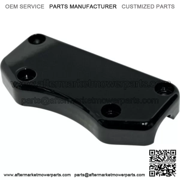 Black Smooth Buffalo Handlebar Riser Top Clamp Harley Custom (For: Harley-Davidson)