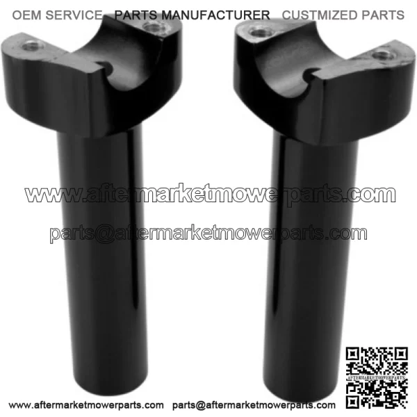 Straight Black 5 1/2" Handlebar Risers Harley Softail Dyna XL (For: Harley-Davidson)