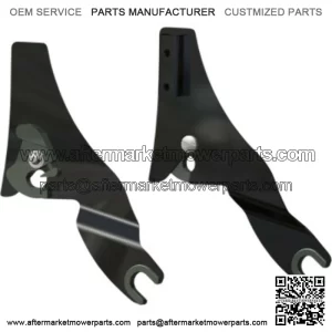 Detachable Sissy Bar Side Plates Black Harley Touring 09+ (For: Harley-Davidson)
