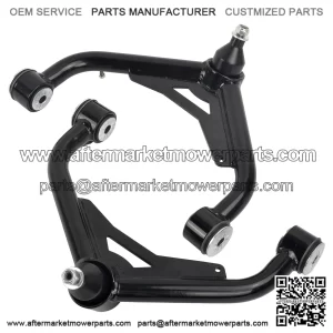 Front Upper Control Arms 2-4?? for 2000-2010 Chevy GMC 2500 3500 HD Black