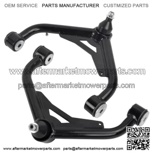 Front Upper Control Arms 2-4?? for 2000-2010 Chevy GMC 2500 3500 HD Black