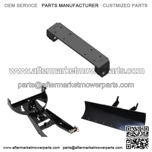 Black 72" Straight Blade Plow Kit For Can-Am Maverick X3 4x4 Turbo DPS 2017-2021