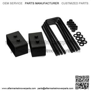 Fits 2004-2020 Ford F-150 4WD Steel 1.5" Rear Lift Leveling Kit Blocks + U-Bolts