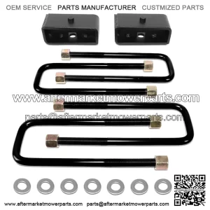 Fit 99-21 Toyota Tundra 2WD/4WD 2" Rear Blocks Level Lift Kit Spacer+U-Bolts