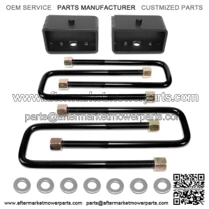 Fit 99-21 Toyota Tundra 2WD/4WD 3" Rear Blocks Level Lift Kit Spacer+U-Bolts