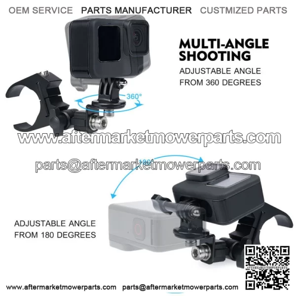 UTV ATV GoPro Bracket for 1.75" - 2" Roll Bar Cage Aluminum Mount Bracket XPRITE For: More than one vehicle - Image 2